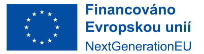 Logo: Financováno Evropskou unií #NextGenerationEU